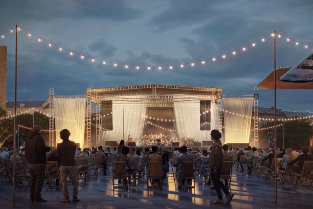 Republic Square, Tbilisi: architectural visualization